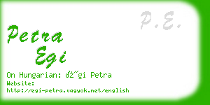 petra egi business card